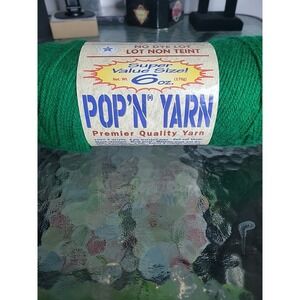 NEW Pop N Yarn Deep Emerald Green #A3-286 V Acrylic 6 OZ 4 PLY‎ worsted 1 Skein